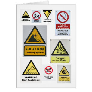 Alternative signs card