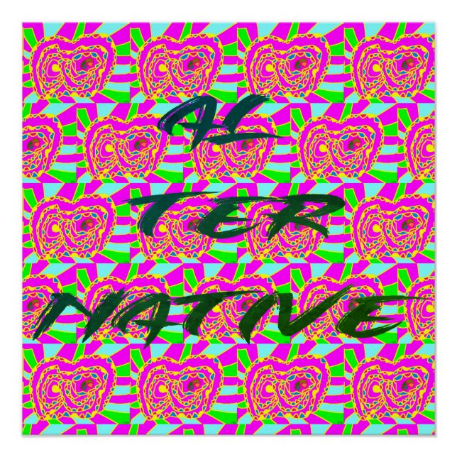 ALTERNATIVE WORDS WITH ART POSTER (Front)