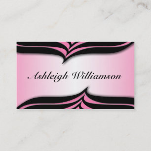 Alternative Zebra Print Pink Business Cards