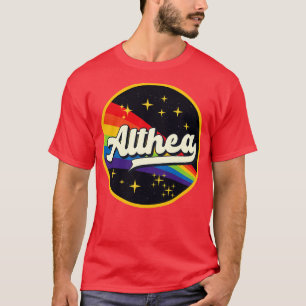 Althea Rainbow In Space Vintage Style T-Shirt