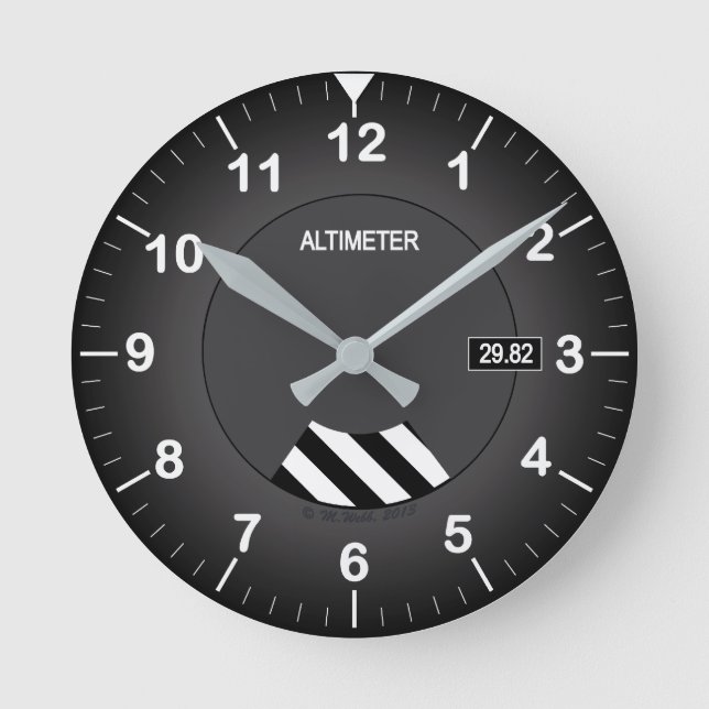 Altimeter Style Clock (Front)