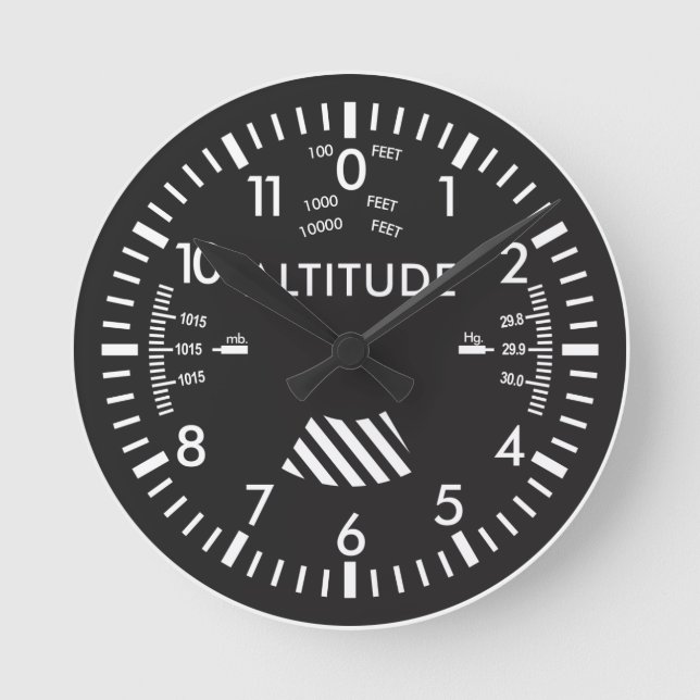 Altimeter Wall Clock (Front)
