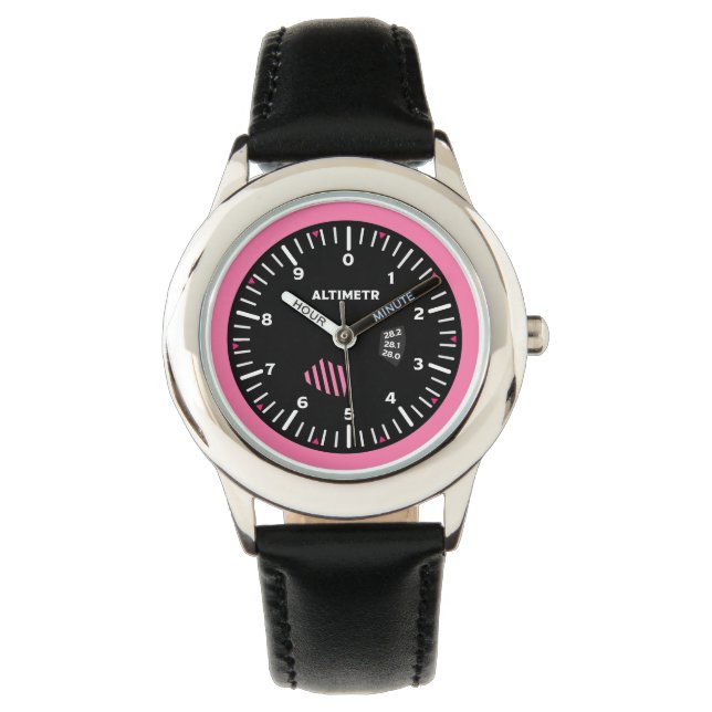 Altimetr Lady Pilot Aviation Geek Watch (Front)