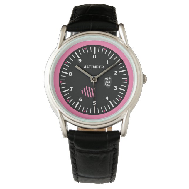 Altimetr Lady Pilot Aviation Geek Watch (Front)