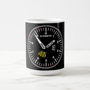 Altimetr Pilot Aviation Geek Coffee Mug