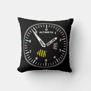Altimetr Pilot Aviation Geek Cushion