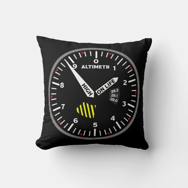 Altimetr Pilot Aviation Geek Cushion (Front)