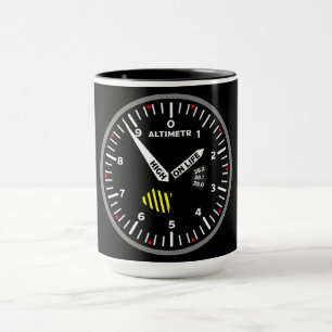 Altimetr Pilot Aviation Geek Mug