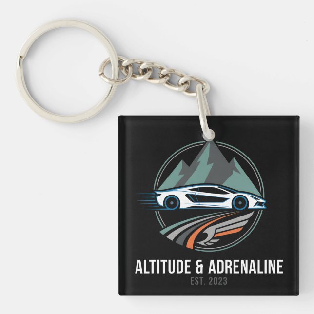 Altitude & Adrenaline Mountain Driving Adventure  Key Ring (Front)