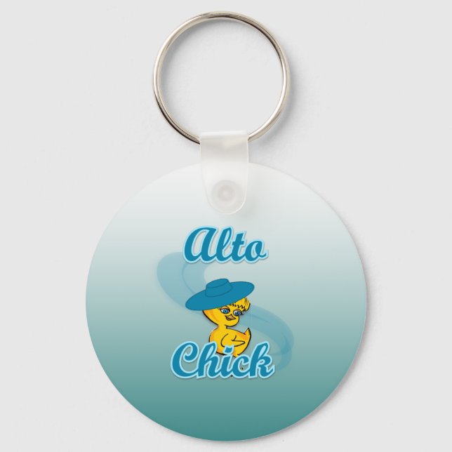 Alto Chick #3 Key Ring (Front)
