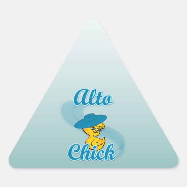 Alto Chick #3 Triangle Sticker (Front)