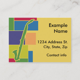 Alto Clarinet Colorblocks Profile Card