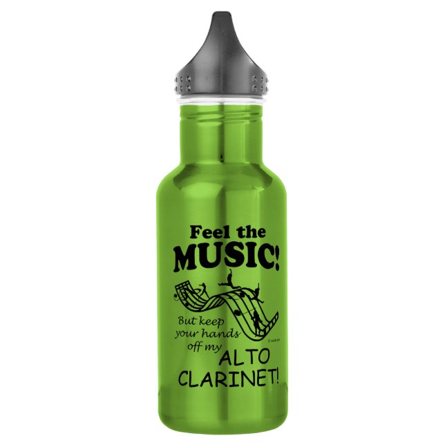 Alto Clarinet Feel The Music 532 Ml Water Bottle (Left)