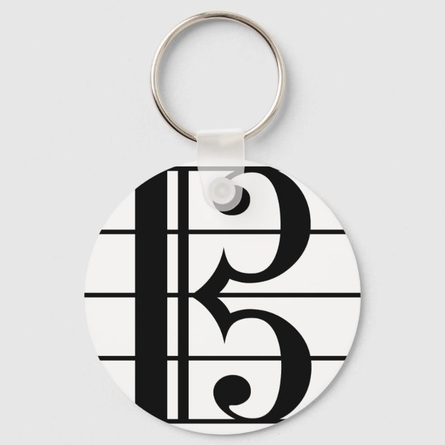 Alto Clef Key Ring (Front)