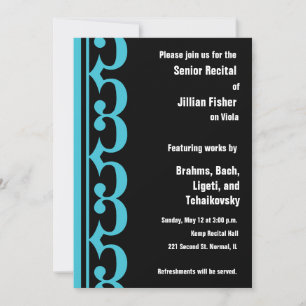 Alto Clef Themed Recital Invitation