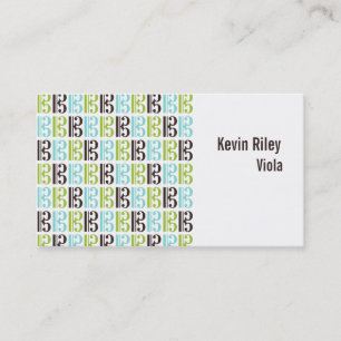 Alto Clef Viola Player Teacher Musician Music Business Card