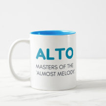 Alto mug, alto gift mug, Alto gift choir member