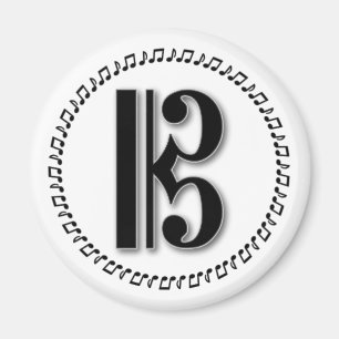 Alto or Tenor Clef Music Note Design C Clef Magnet