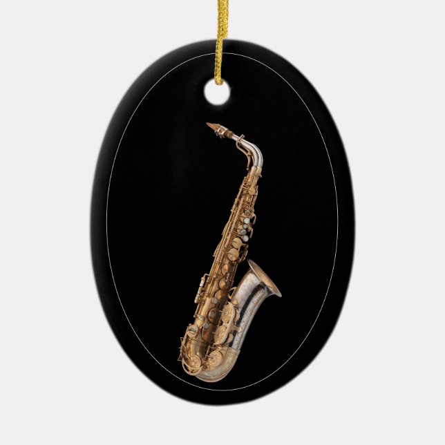 Alto saxophone    ceramic ornament (Front)
