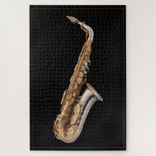 Alto saxophone jigsaw puzzle