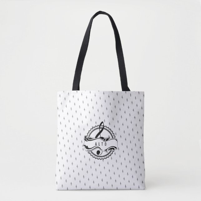 Alto Singer Musical Note Tote (Front)