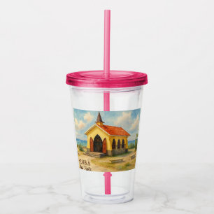 Alto Vista Aruba watercolor Acrylic Tumbler