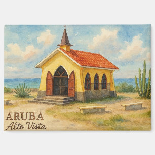 Alto Vista Aruba watercolor Magnet