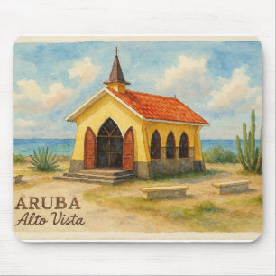 Alto Vista Aruba watercolor Mouse Pad
