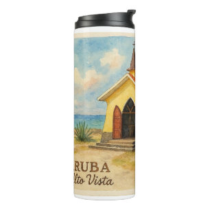 Alto Vista Aruba watercolor Thermal Tumbler