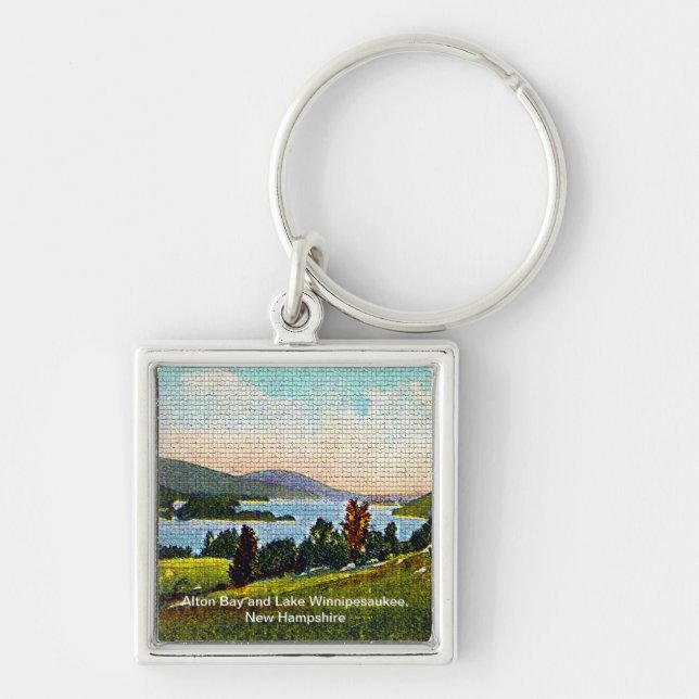 Alton Bay and Lake Winnipesaukee, New Hampshire Key Ring (Front)