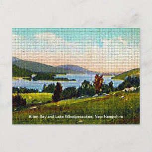 Alton Bay and Lake Winnipesaukee, New Hampshire Postcard