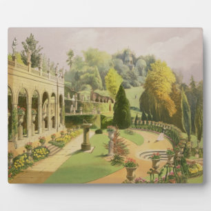 Alton Gardens, from 'The Gardens of England', 1857 Plaque