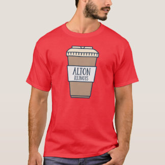 Alton Illinois Cute Coffee Lovers T-Shirt