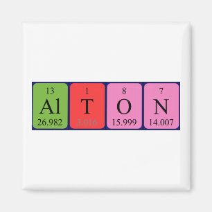 Alton periodic table name magnet