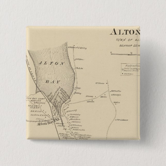Alton PO 15 Cm Square Badge (Front)
