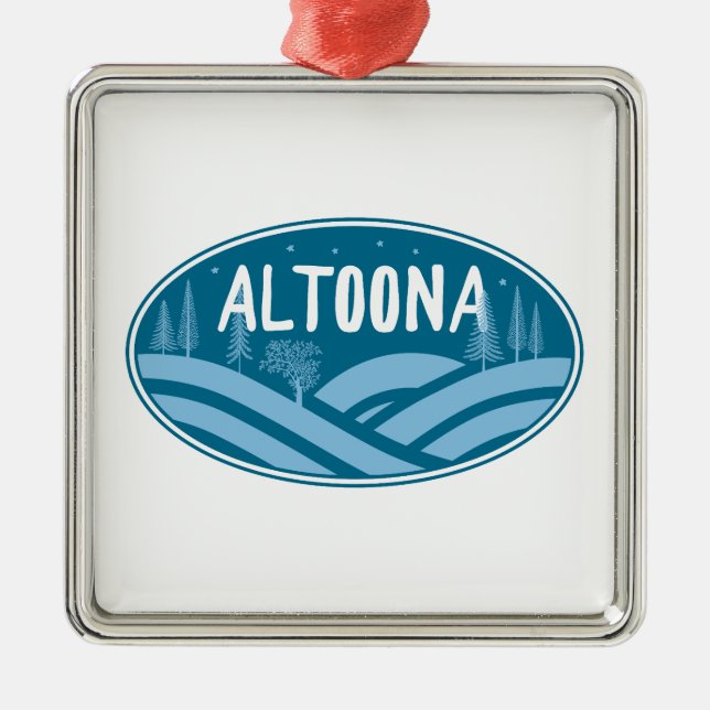 Altoona Pennsylvania Outdoors Metal Ornament (Front)