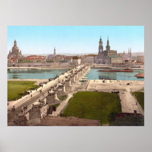 Altstadt Old City Dresden View from War Ministry Poster