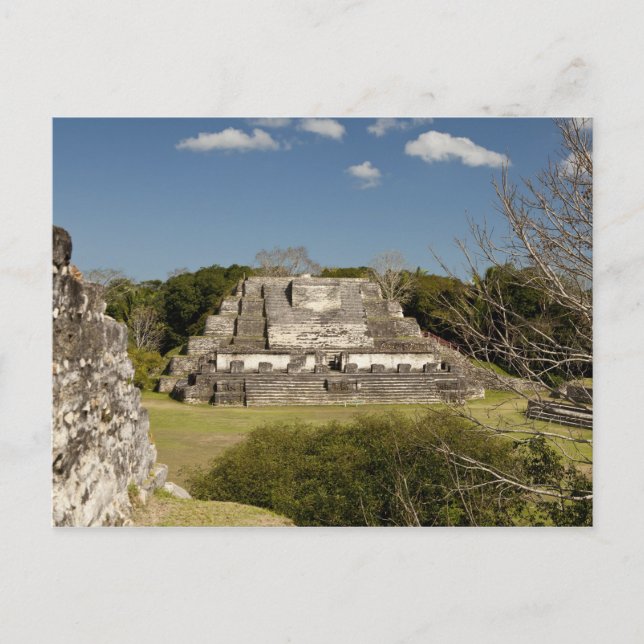 Altun Ha is a Mayan site that dates back to 200 Postcard (Front)