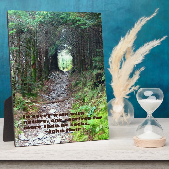 Alum Cave Trail: Every walk w/nature… John Muir Plaque (Side)