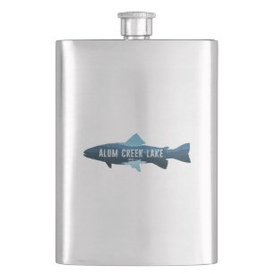 Alum Creek Lake Ohio Fish Hip Flask
