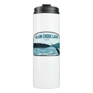 Alum Creek Lake Ohio Fishing Rod Thermal Tumbler