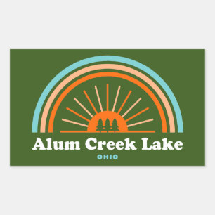 Alum Creek Lake Rainbow Rectangular Sticker