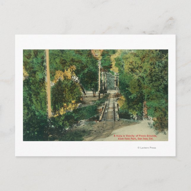 Alum Rock Park Picnic Grounds Vista View Postcard (Front)