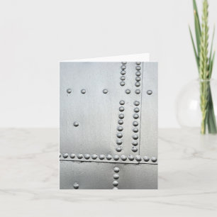 Aluminium Aircraft Skin Abstract Card