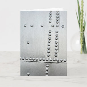 Aluminium Aircraft Skin Abstract Card