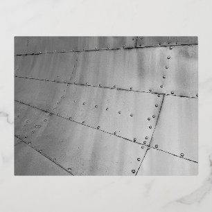 Aluminium Aircraft Skin Abstract    Foil Holiday Postcard