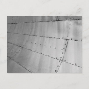 Aluminium Aircraft Skin Abstract    Postcard