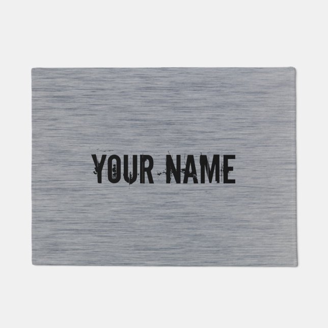 Aluminium brushed Metal structure Doormat (Front)
