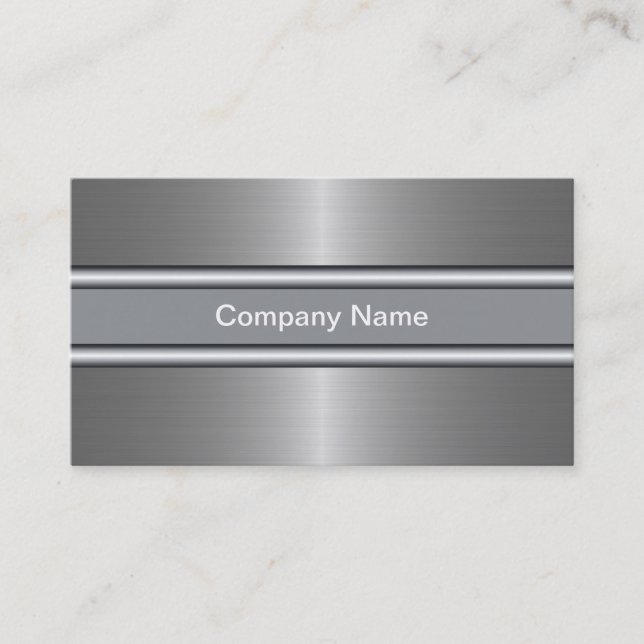 Aluminium Business Cards (Front)
