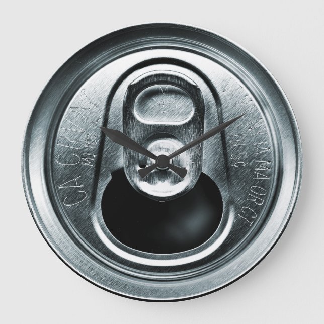 Aluminium Can Top Wall Clock (Front)